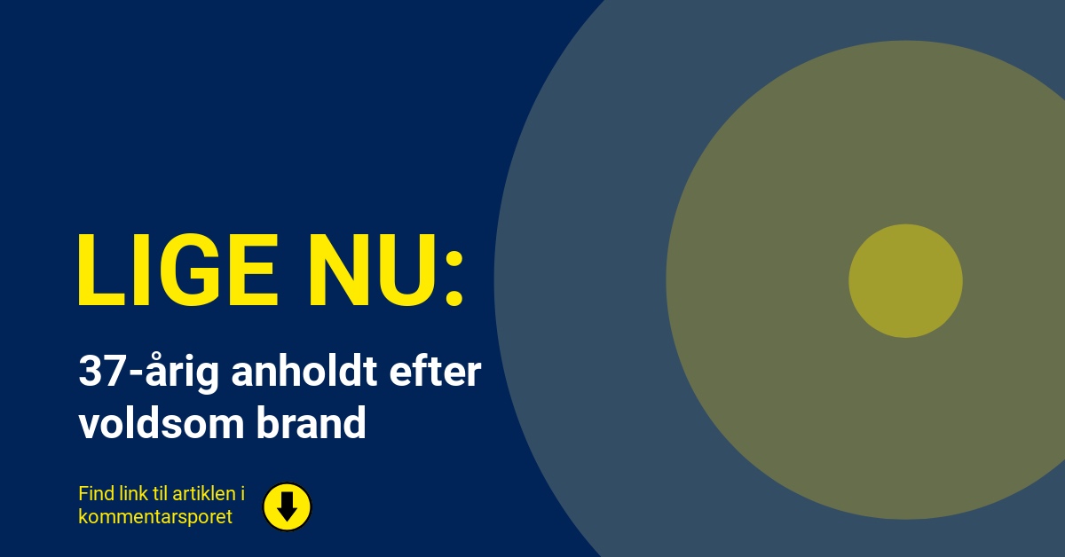 37-årig anholdt efter voldsom brand