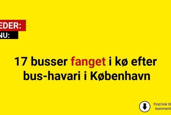 17 busser fanget i kø efter bus-havari i København