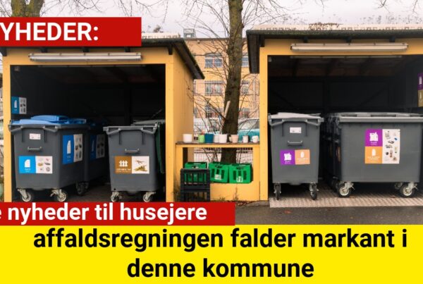 Gode nyheder til husejere – affaldsregningen falder markant i denne kommune