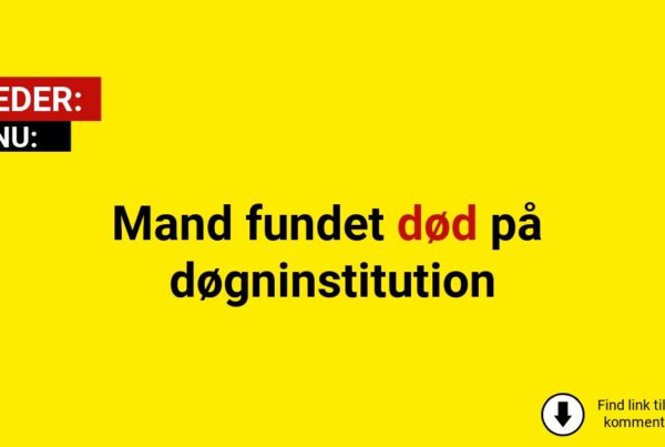 Mand fundet død på døgninstitution