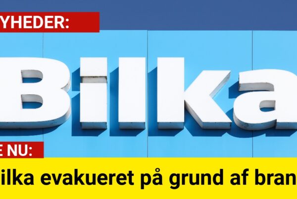 Bilka evakueret på grund af brand