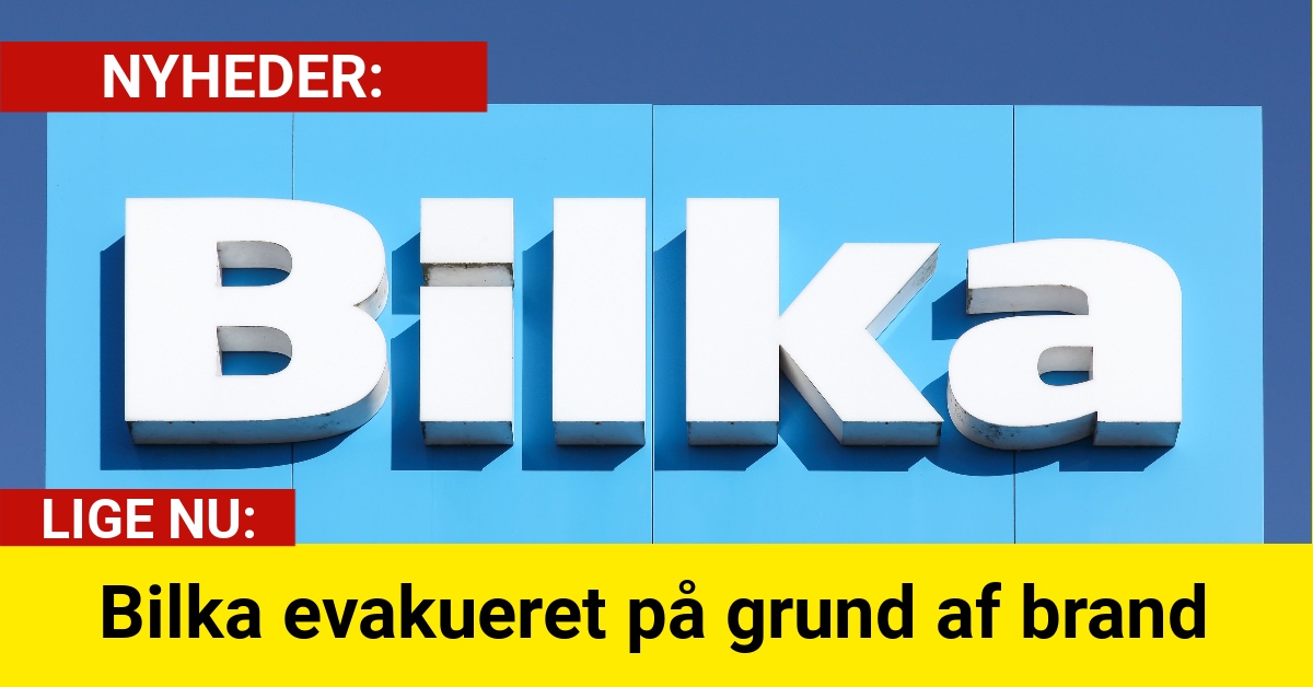 Bilka evakueret på grund af brand