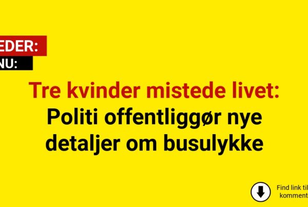Tre kvinder mistede livet: Politi offentliggør nye detaljer om busulykke