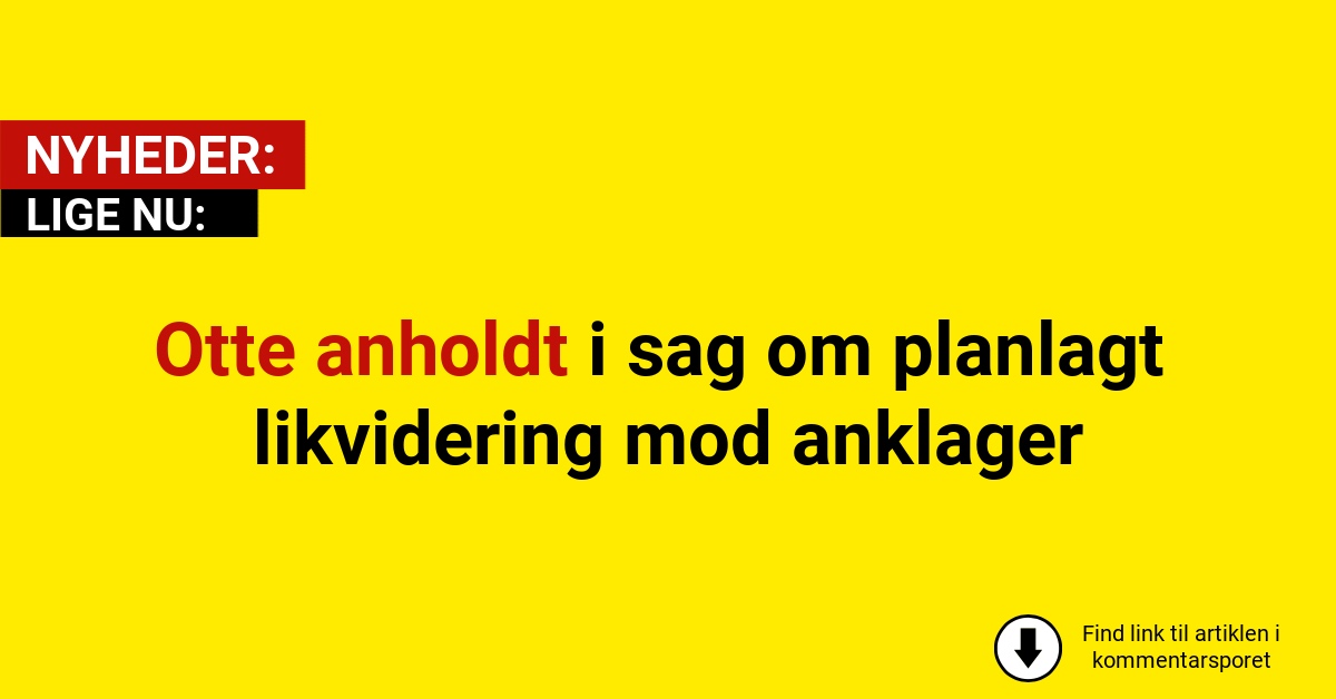 Otte anholdt i sag om planlagt likvidering mod anklager