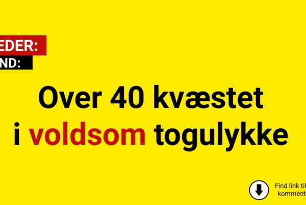 Over 40 kvæstet i voldsom togulykke