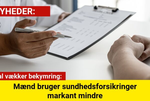 Nye tal vækker bekymring: Mænd bruger sundhedsforsikringer markant mindre