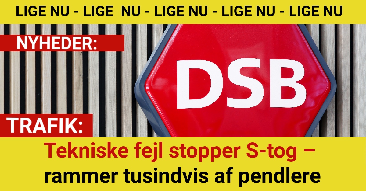 Tekniske fejl stopper S-tog – rammer tusindvis af pendlere