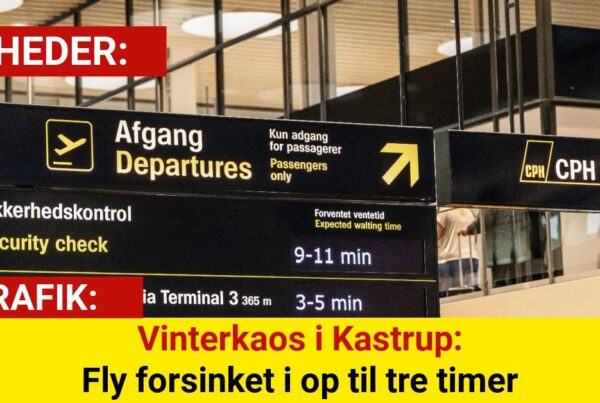 Vinterkaos i Kastrup: Fly forsinket i op til tre timerv