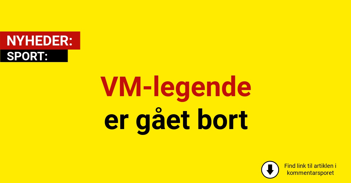 VM-legende er gået bort