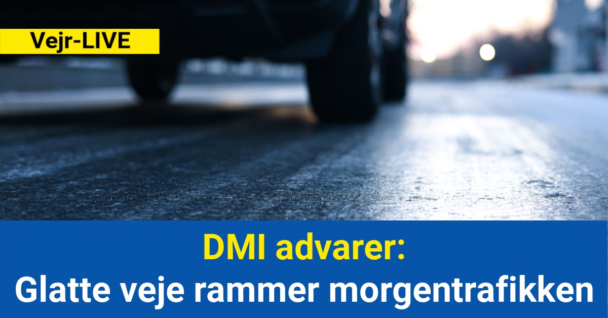 DMI advarer: Glatte veje rammer morgentrafikken