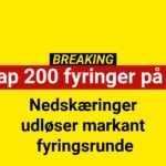 Massiv fyringsrunde rammer tæt på 200 medarbejdere
