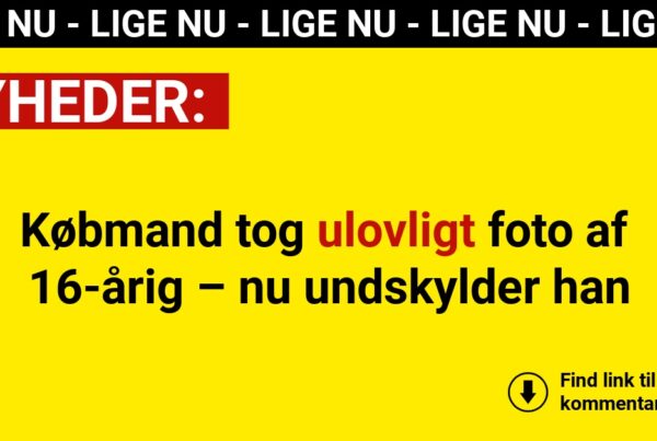 Købmand tog ulovligt foto af 16-årig – nu undskylder han