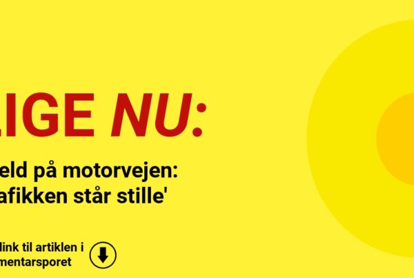 Uheld på motorvejen: 'Trafikken står stille'