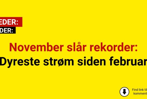 November slår rekorder: Dyreste strøm siden februar