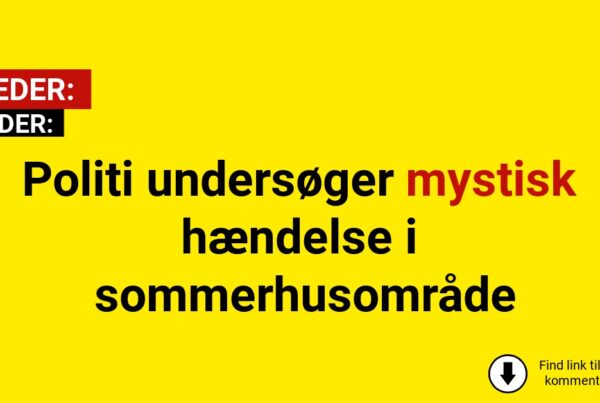 Politi undersøger mystisk hændelse i sommerhusområde