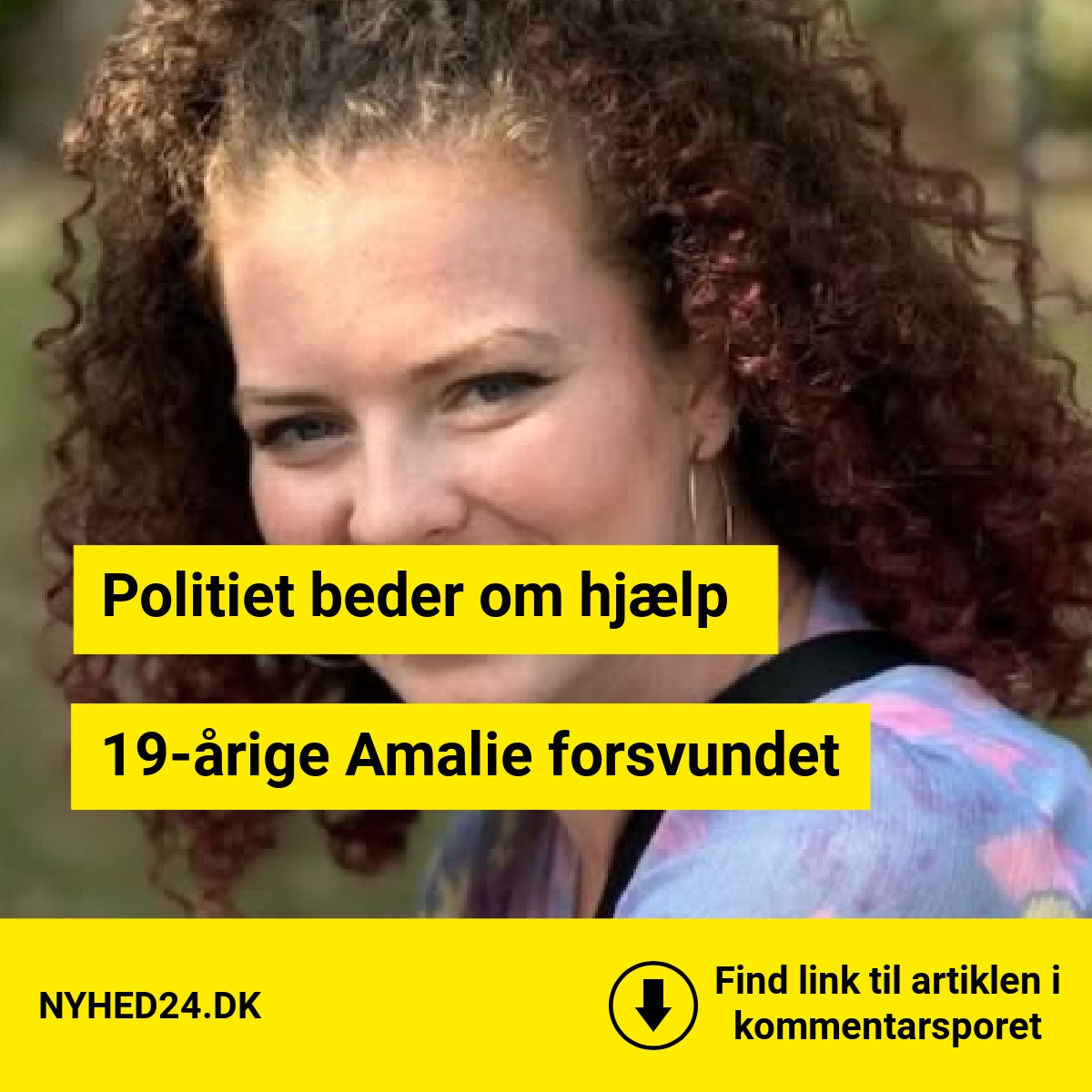 Politiet beder om hjælp: 19-årige Amalie forsvundet