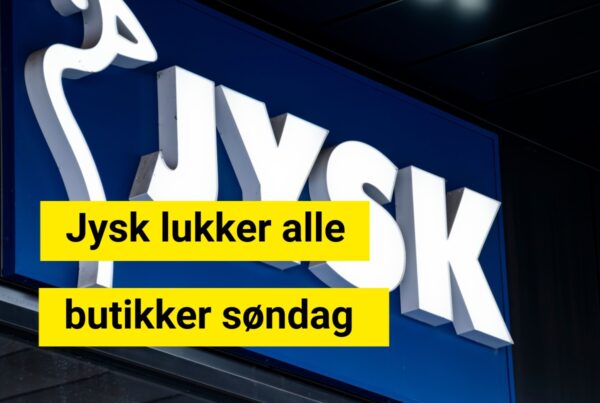 Jysk lukker alle butikker søndag