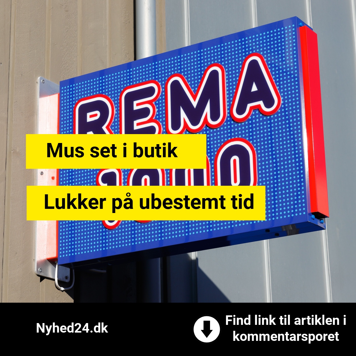 Rema 1000 midlertidigt lukket efter fund af skadedyr