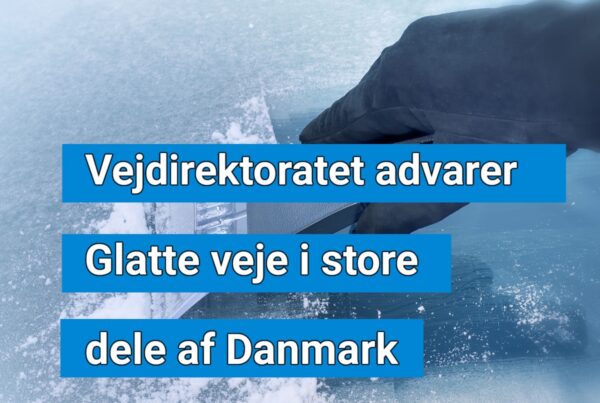 Vejdirektoratet advarer: Glatte veje i store dele af Danmark