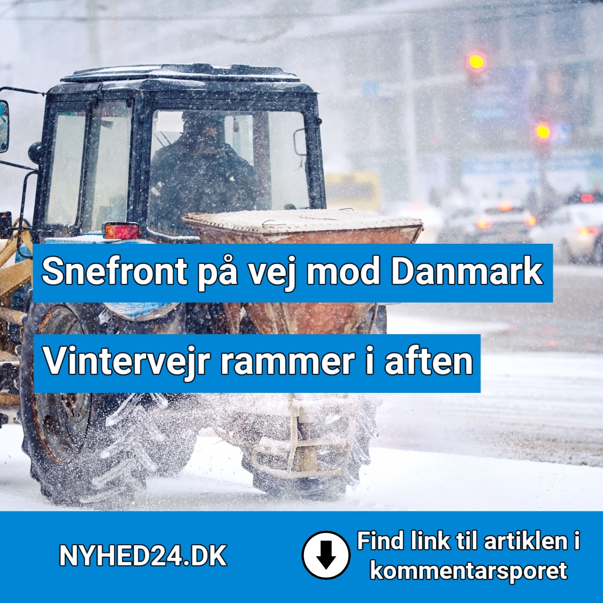 Vintervejr rammer i aften