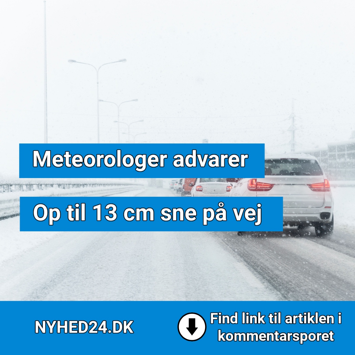 Meteorologer advarer: Op til 13 cm sne på vej