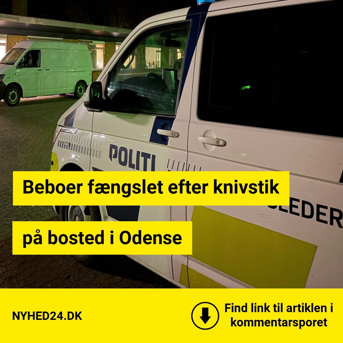 56-årig beboer fængslet efter knivstik på bosted i Odense