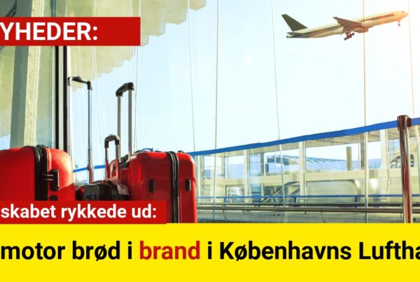 Beredskabet rykkede ud: Flymotor brød i brand i Københavns Lufthavn