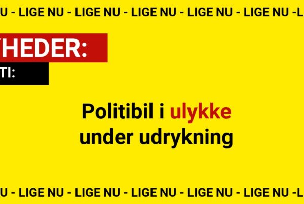 Politibil i ulykke under udrykning