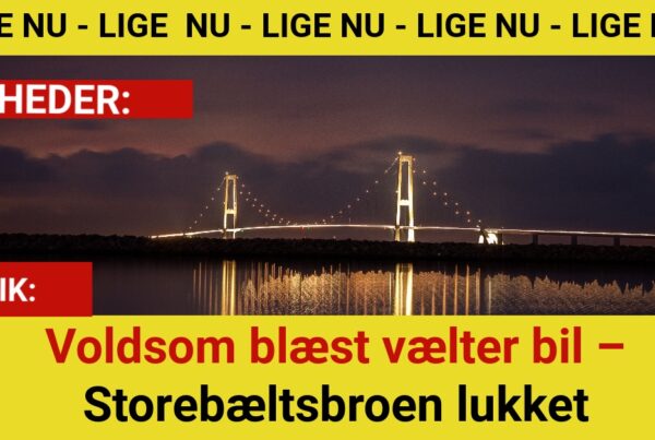 Storebæltsbroen spærret