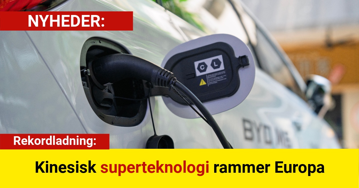 Europa får superladere: BYD lover 400 km på fem minutter
