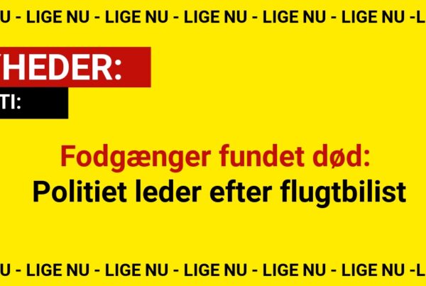 Fodgænger fundet død: Politiet leder efter flugtbilist
