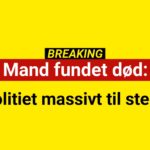 Mand fundet død: Politiet massivt til stede