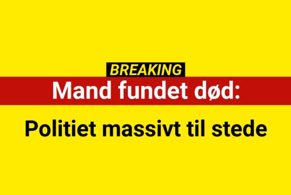 Mand fundet død: Politiet massivt til stede