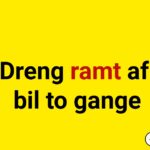 Dreng ramt af bil to gange