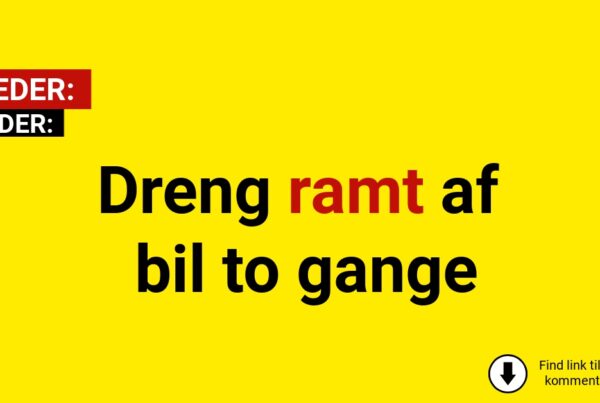 Dreng ramt af bil to gange