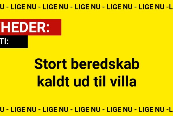 Stort beredskab kaldt ud til villa