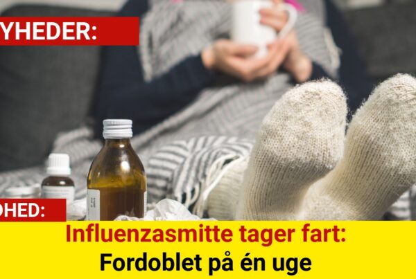 Influenzasmitte tager fart: Fordoblet på én uge