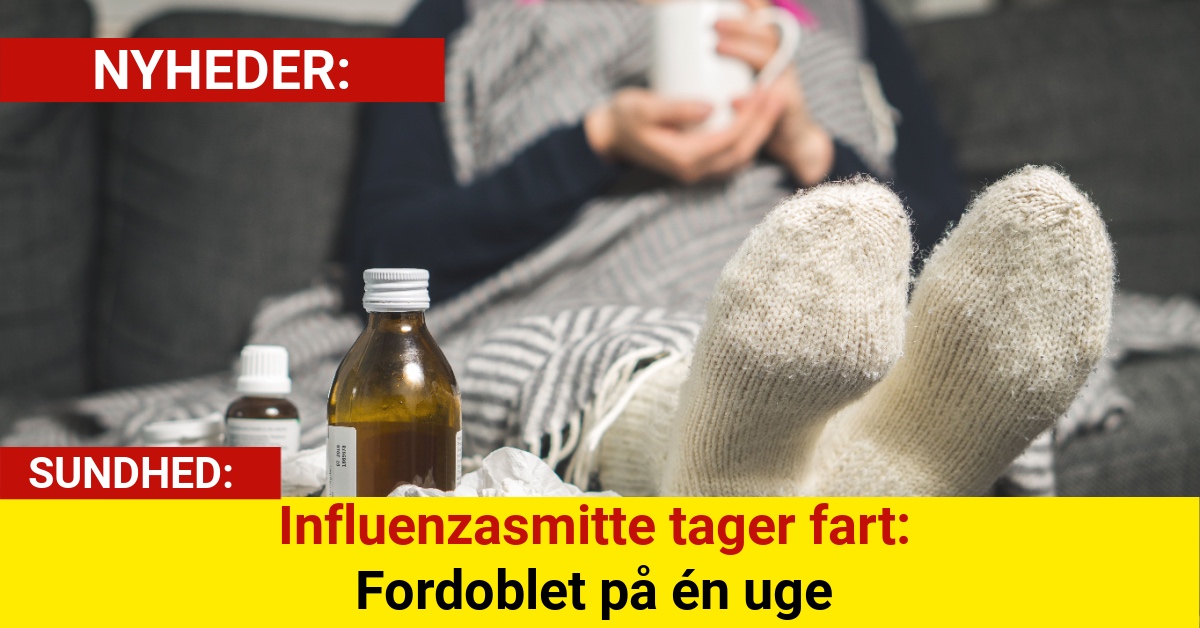 Influenzasmitte tager fart: Fordoblet på én uge