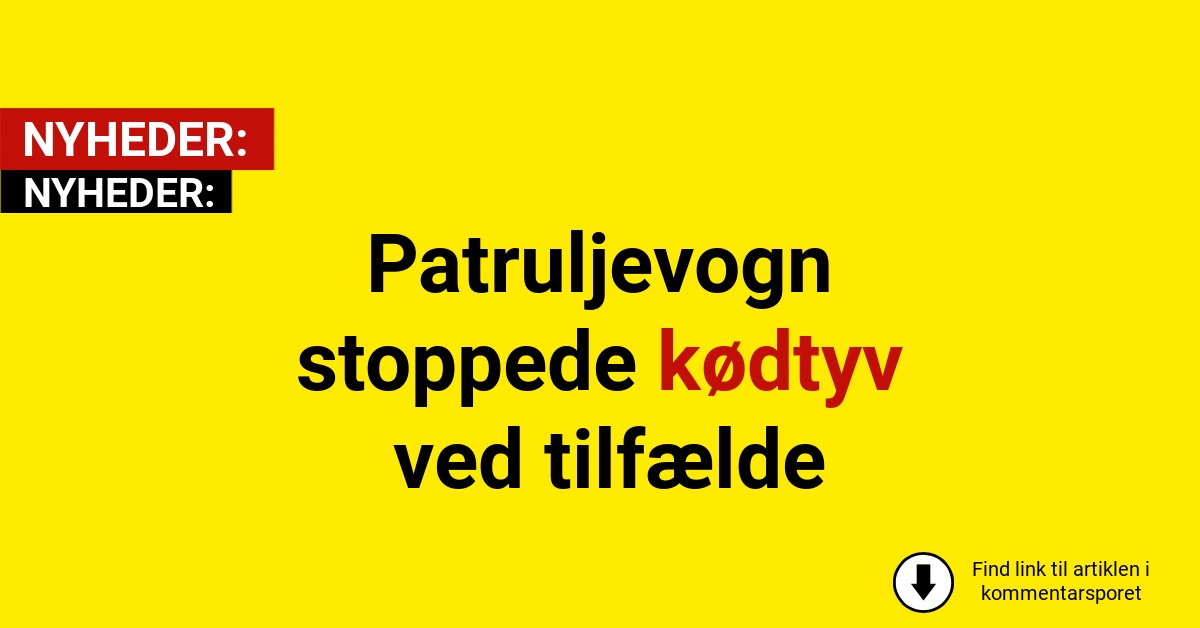 Butikstyv opdaget: Gemte kød under tøjet