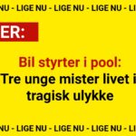 Bil styrter i pool: Tre unge mister livet i tragisk ulykke