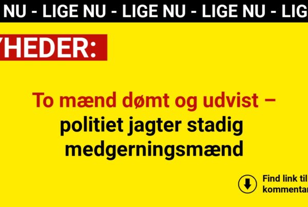 To mænd dømt og udvist – politiet jagter stadig medgerningsmænd