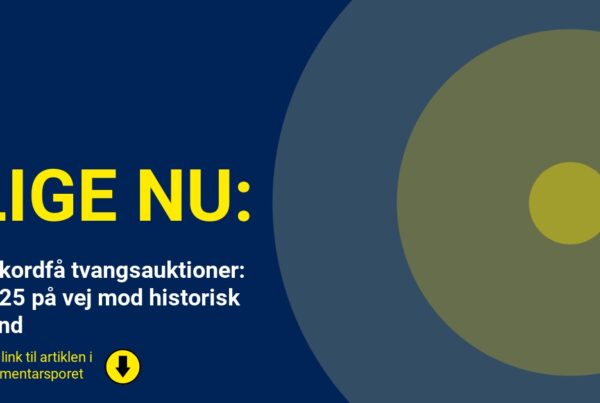Rekordfå tvangsauktioner: 2025 på vej mod historisk bund