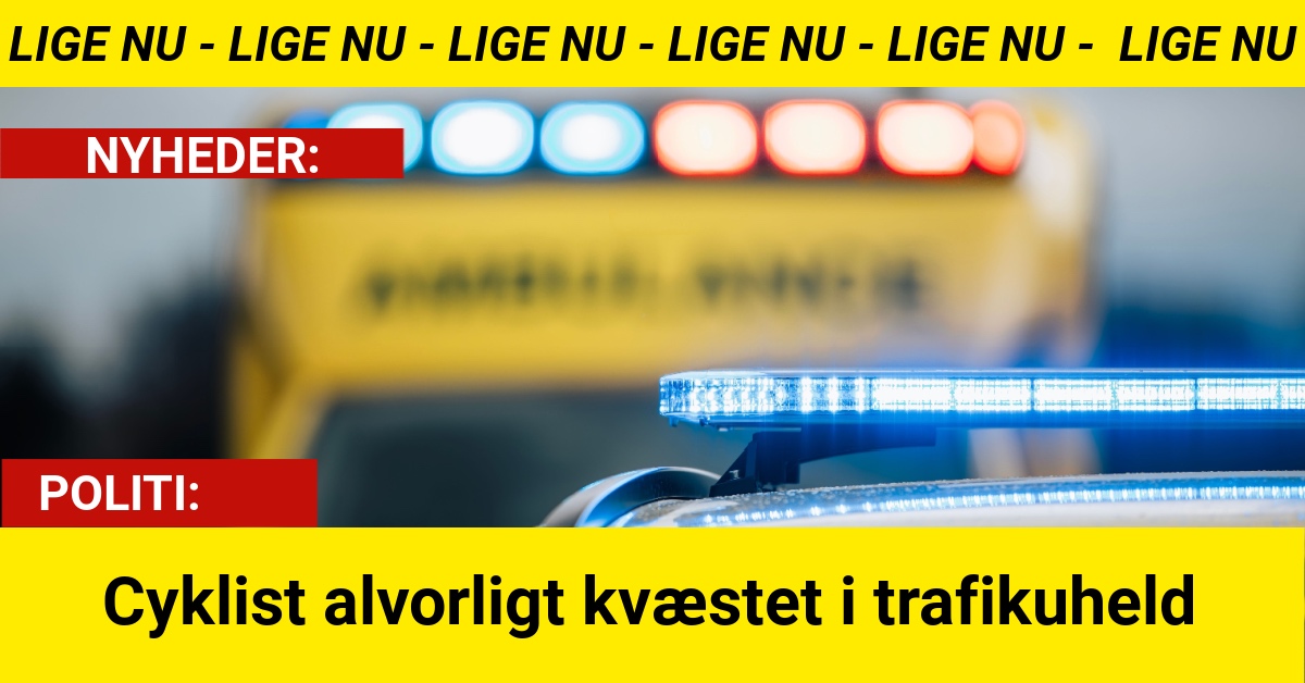 Alvorlig ulykke: Cyklist ramt af bus