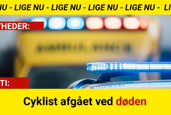 Cyklist afgået ved døden