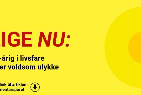 14-årig i livsfare efter voldsom ulykke