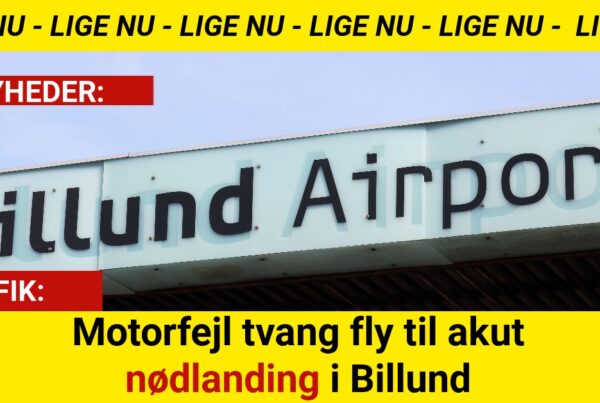 Motorfejl tvang fly til akut nødlanding i Billund