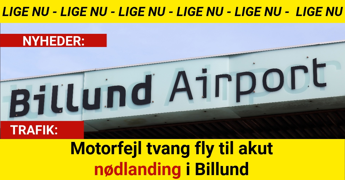 Motorfejl tvang fly til akut nødlanding i Billund