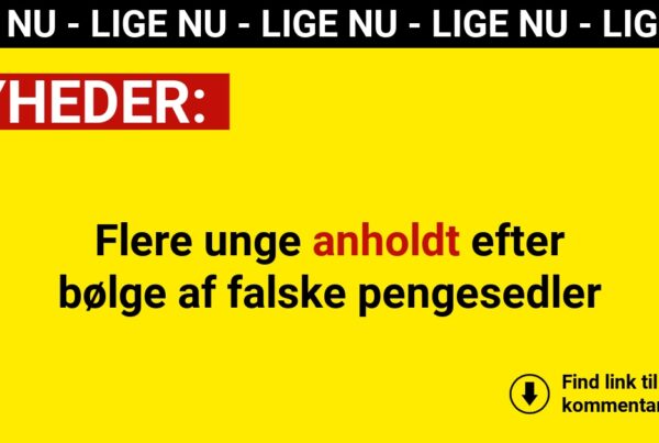 Flere unge anholdt efter bølge af falske pengesedler