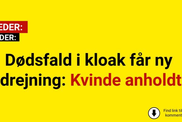 Dødsfald i kloak får ny drejning: Kvinde anholdt