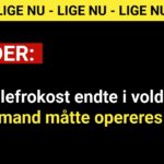 Julefrokost endte i vold – mand måtte opereres